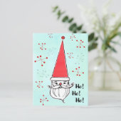 Frohe Weihnachten Weihnachtsmann Ho Ho Ho Ho Schne (Stehend Vorderseite)