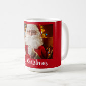 Frohe Weihnachten Weihnachtsmann Jumbo-Tasse Kaffeetasse (VorderseiteRechts)