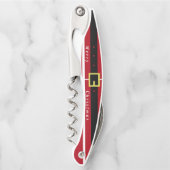 Frohe Weihnachten - Weihnachtsmann Kellnermesser (Vorderseite)