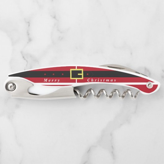 Frohe Weihnachten - Weihnachtsmann Kellnermesser (Vorderseite)