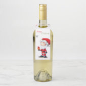 Frohe Weihnachten Weihnachtsmann mit einzigartigen Flaschenanhänger (Auf Flasche)