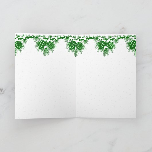 Frohe Weihnachten - Weihnachtsmann mit Katze und H (Innenseite)