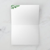 Frohe Weihnachten! Weihnachtsmann mit Katze und Hu Karte (Innenseite)