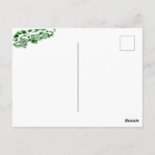 Frohe Weihnachten! Weihnachtsmann mit Katze und Hu Postkarte (Rückseite)