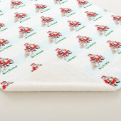 Frohe Weihnachten! Weihnachtsmann mit Katze und Hu Sherpadecke (3/4)