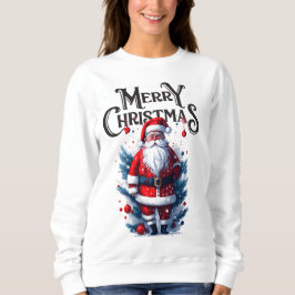 Frohe Weihnachten Weihnachtsmann Pajama Sweatshirt