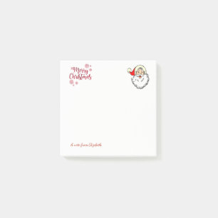Frohe Weihnachten, Weihnachtsmann-Personalisiert Post-it Klebezettel