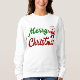 Frohe Weihnachten Weihnachtsmann rot grün Drehbuch Sweatshirt