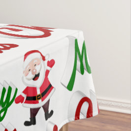 Frohe Weihnachten Weihnachtsmann rot grün Drehbuch Tischdecke