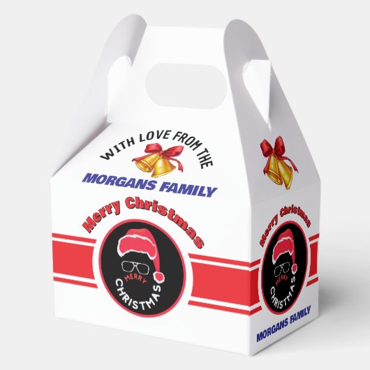 Frohe Weihnachten Weihnachtsmann Roter Feiertag Geschenkschachtel (Vorderseite)