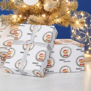 Frohe Weihnachten Weihnachtsmann Spaß Humerous Geschenkpapier