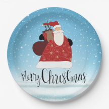 Frohe Weihnachten Weihnachtsmann und Rudolph