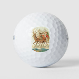 Frohe Weihnachten (Weihnachtsmann und sein Rentier Golfball