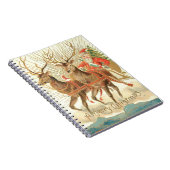 Frohe Weihnachten (Weihnachtsmann und sein Rentier Notizblock (Rechte Seite)