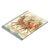 Frohe Weihnachten (Weihnachtsmann und sein Rentier Notizblock (Linke Seite)