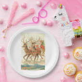 Frohe Weihnachten (Weihnachtsmann und sein Rentier Pappteller (Party)