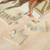 Frohe Weihnachten (Weihnachtsmann und sein Rentier Puzzle (Seite)