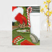 Frohe Weihnachten Weihnachtsmann von Bihrle Karte (Gelbe Blume)