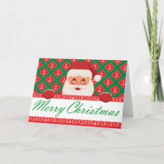Frohe Weihnachten - Weihnachtsmänner Karte