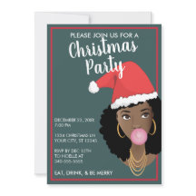 Frohe Weihnachten! Weihnachtsmannmütze der Schwarz