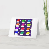 Frohe Weihnachten Weihnachtsmannmützen Red Blue Li (Rückseite)