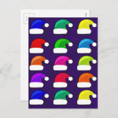 Frohe Weihnachten Weihnachtsmannmützen Red Blue Li (Vorne/Hinten)