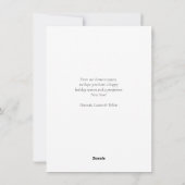 Frohe Weihnachten! Weihnachtsmuster, einfaches Fot Feiertagskarte (Rückseite)