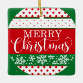 Frohe Weihnachten - Weihnachtsschmuck (Vorderseite)