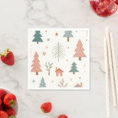 Frohe Weihnachten! Weihnachtsservietten. Serviette (Beispiel)