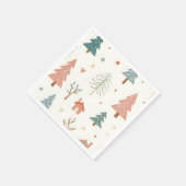 Frohe Weihnachten! Weihnachtsservietten. Serviette (Ecke)