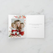 Frohe Weihnachten Weihnachtsstern-Blumen-Feiertag (Innenseite)