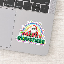 Frohe Weihnachten Weihnachtssticker Aufkleber