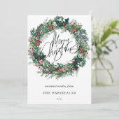 Frohe Weihnachten Weihnachtswein (Stehend Vorderseite)