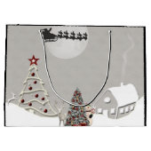 Frohe Weihnachten Weihnachtszeit LG Geschenktasche Große Geschenktüte (Rückseite)