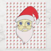 Frohe Weihnachten Weinetikett (Einzelnes Label)