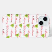Frohe Weihnachten Weiße Blüte Case-Mate iPhone Hülle (Rückseite (Horizontal))
