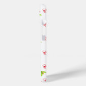 Frohe Weihnachten Weiße Blüte Case-Mate iPhone Hülle (Rückseite / Links)