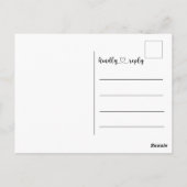 Frohe Weihnachten Weiße Schrift Volles Foto Postkarte (Rückseite)