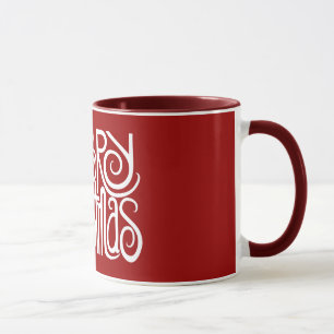 Frohe Weihnachten Weiße Tasse