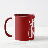Frohe Weihnachten Weiße Tasse (Links)