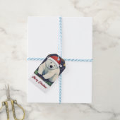 Frohe Weihnachten Weißer Eisbär Geschenkanhänger (Mit Garn)