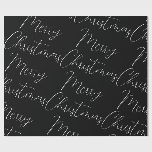 Frohe Weihnachten weißer handgeschriebener Text, s Geschenkpapier (Flach)