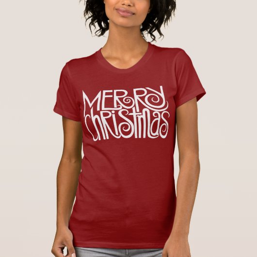 Frohe Weihnachten Weißer T - Shirt (Vorderseite)