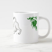 Frohe Weihnachten! Welpe mit Bell und Ball Jumbo-Tasse (Rechts)