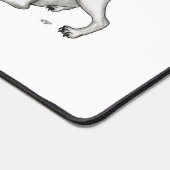 Frohe Weihnachten! Welpe mit Bell und Ball Schreibtischunterlage (Ecke)