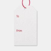 Frohe Weihnachten Welsh Wire Fox Terrier Hunde Geschenkanhänger (Rückseite)