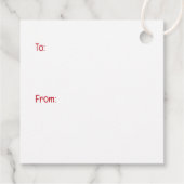 Frohe Weihnachten Welsh Wire Fox Terrier Hunde Geschenkanhänger (Rückseite)