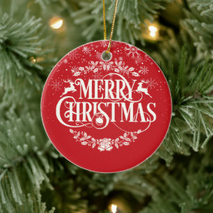 Frohe Weihnachten Welt ist die beste Brother Defin Keramik Ornament