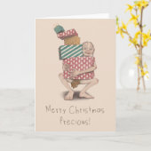 Frohe Weihnachten Wertvolle Blank Card Karte (Gelbe Blume)