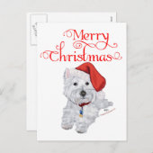Frohe Weihnachten Westie (Vorne/Hinten)